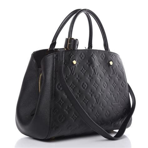 louis vuitton montaigne mm black|louis vuitton epi leather montaigne.